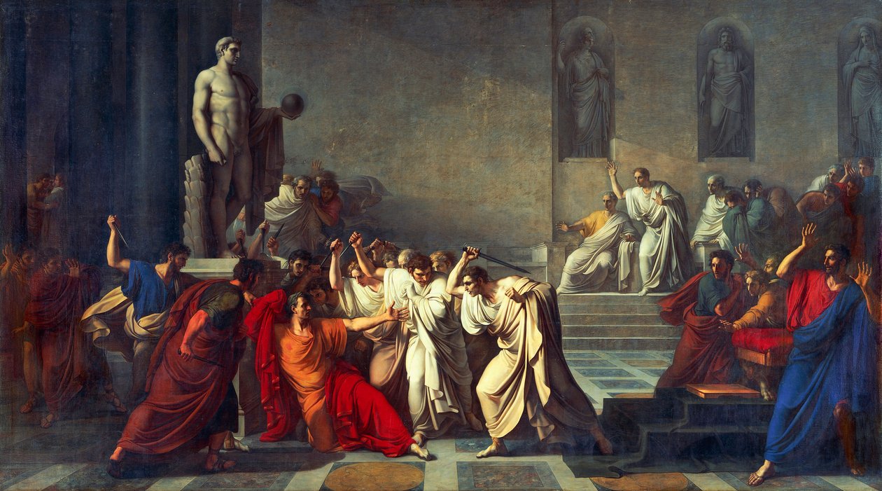Julius Caesarin kuolema tekijältä Vincenzo Camuccini
