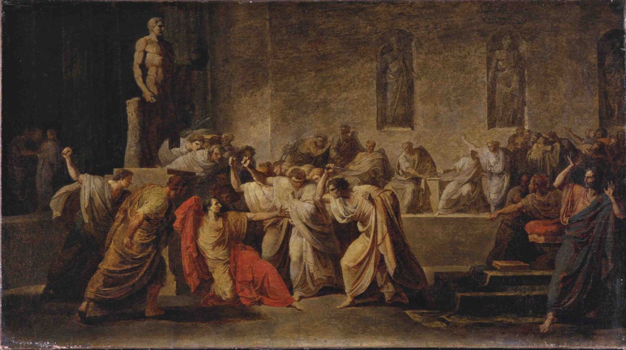 Julius Caesarin kuolema tekijältä Vincenzo Camuccini