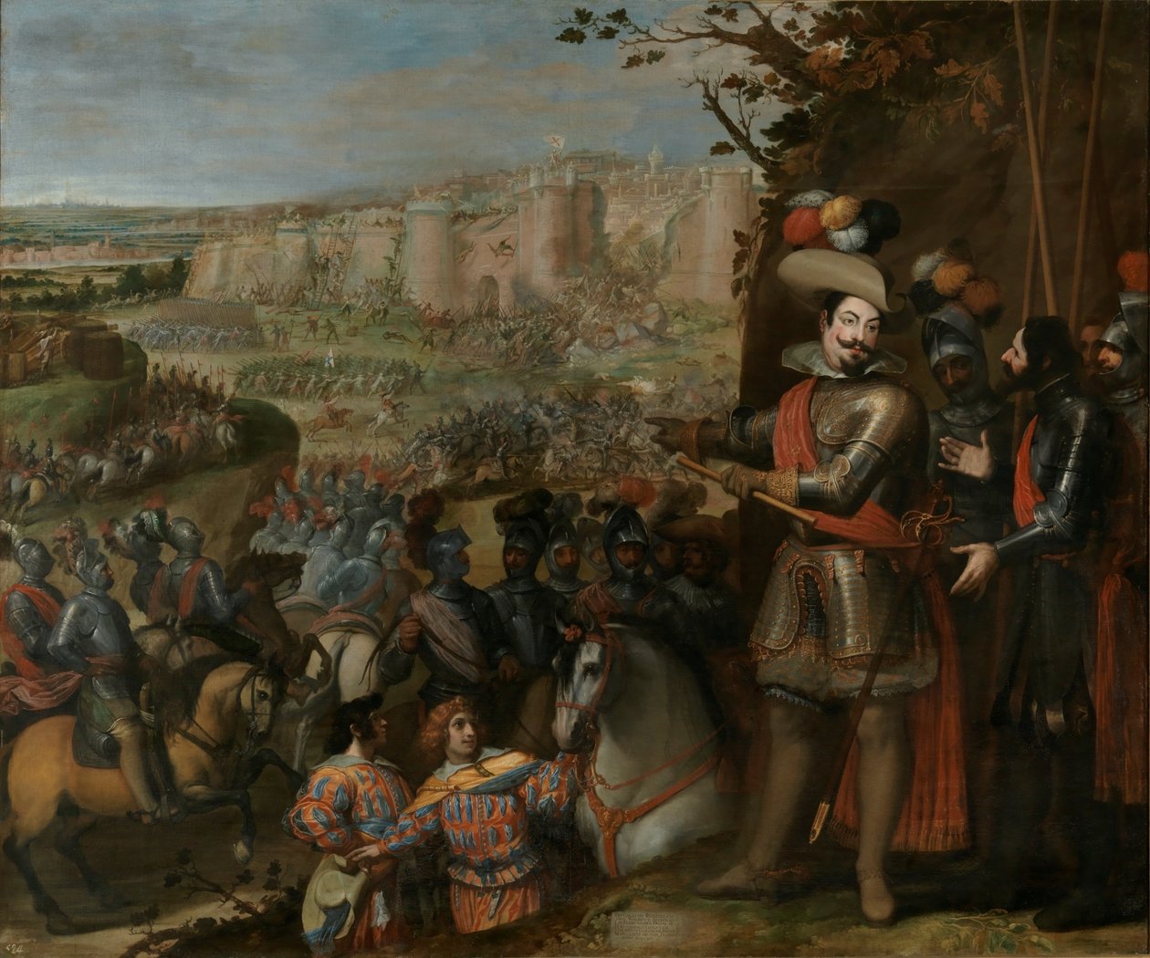 Rheinfeldenin valtaaminen (1633) Feria Herttuan joukkojen toimesta. tekijältä Vincenzo Carducci