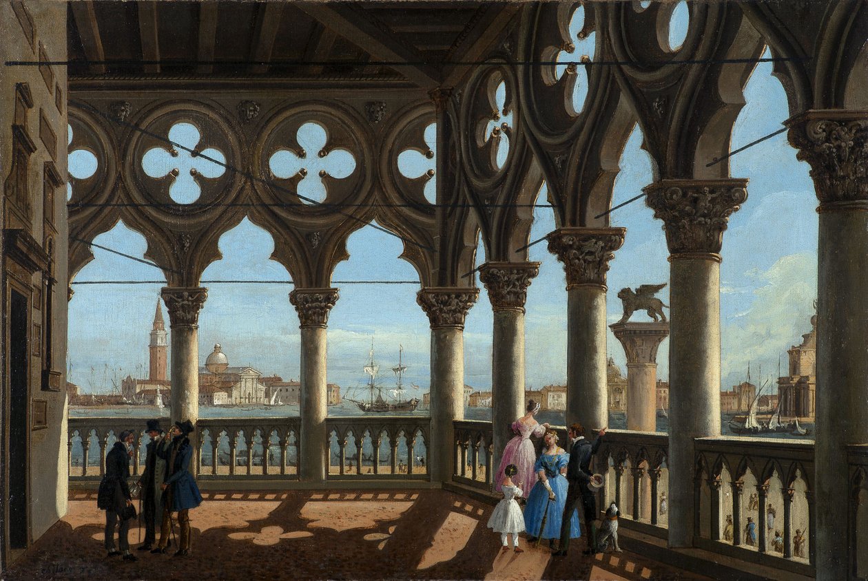 Venise - Dogen palatsin loggia Chilonessa, Vincenzo tekijältä Vincenzo Chilone