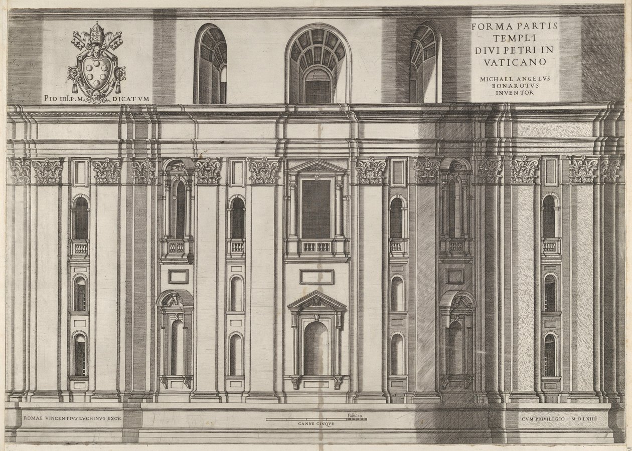 Rooman loiston peili: St. Pietari, 1564. tekijältä Vincenzo Luchino