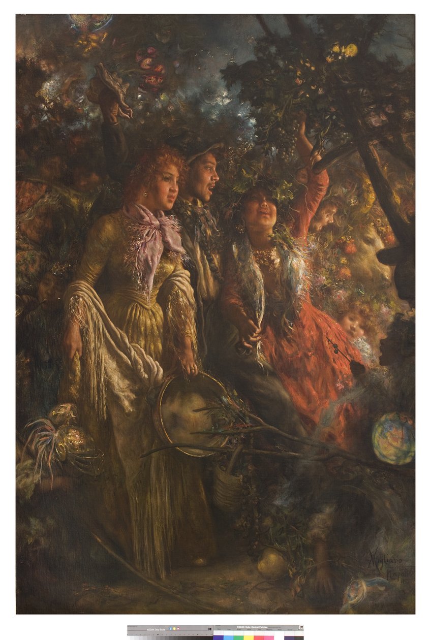 Piedigrottan festivaali, 1895 tekijältä Vincenzo Migliaro