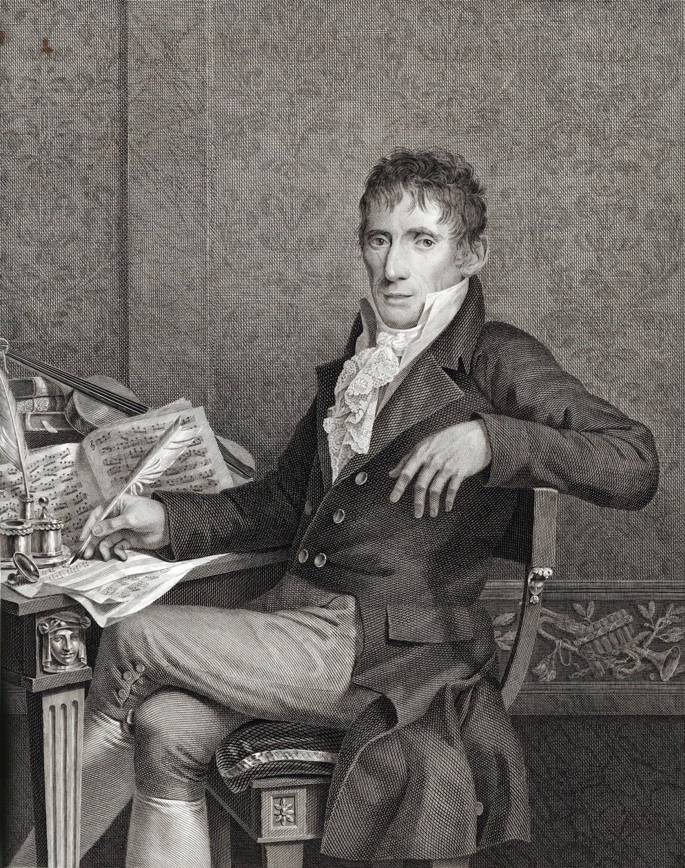 Muotokuva viulisti ja säveltäjä Alessandro Rolla 1757-1841 n. 1810. tekijältä Vincenzo Raggio