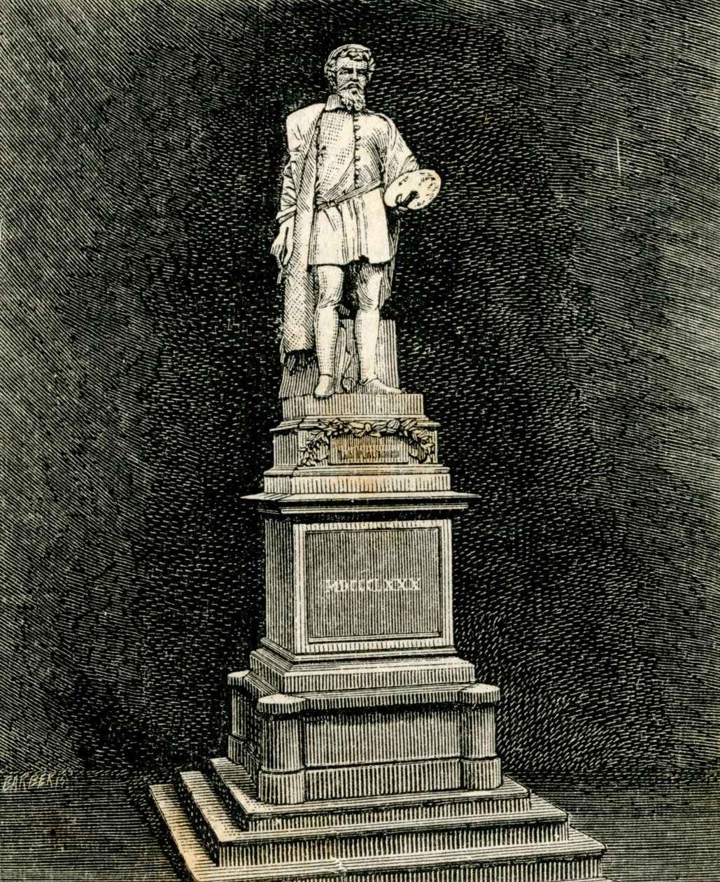 Antonio Allegri da Correggion muistomerkki, Vincenzo Vela (1820-1891), Correggio, Emilia-Romagna, Italia tekijältä Vincenzo Vela