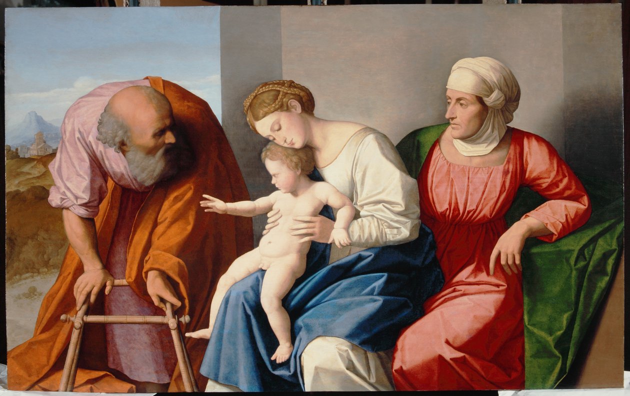 Pyhä perhe Pyhän Annan kanssa, noin 1520 tekijältä Vincenzo di Biagio Catena