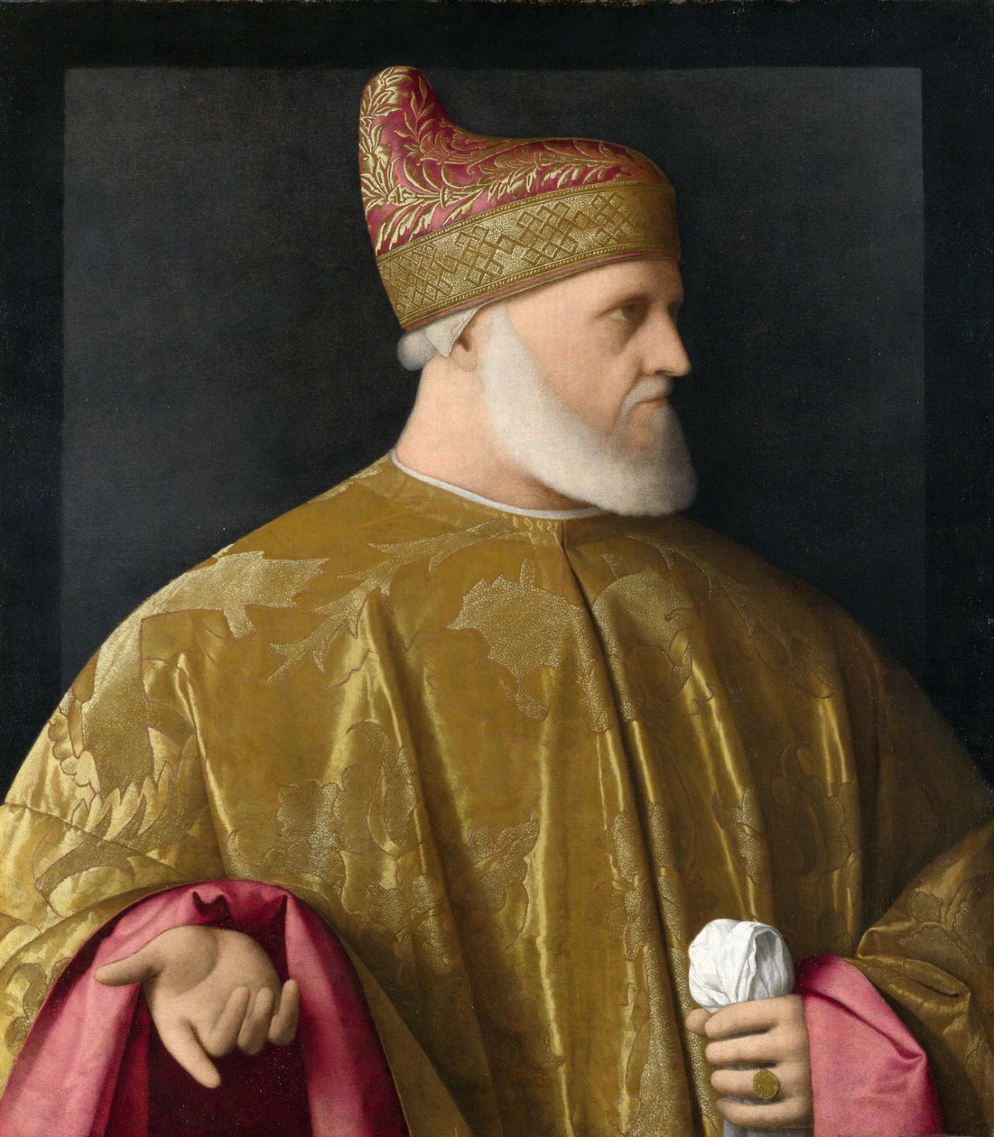 Dogen muotokuva, Andrea Gritti (1455-1538) öljy kankaalle, n. 1530 tekijältä Vincenzo di Biagio Catena