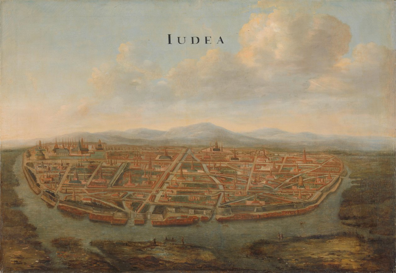 Näkymä Judea Ayutthayasta, noin 1662-1665. tekijältä Vingboons