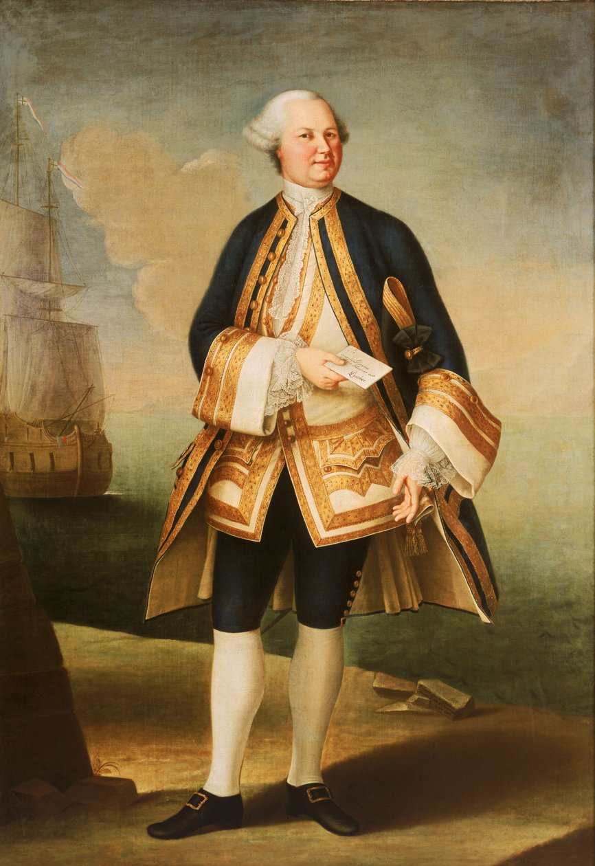 Kapteeni Sir Edward Hughes (noin 1720-1794) tekijältä Violante Beatrice Siries