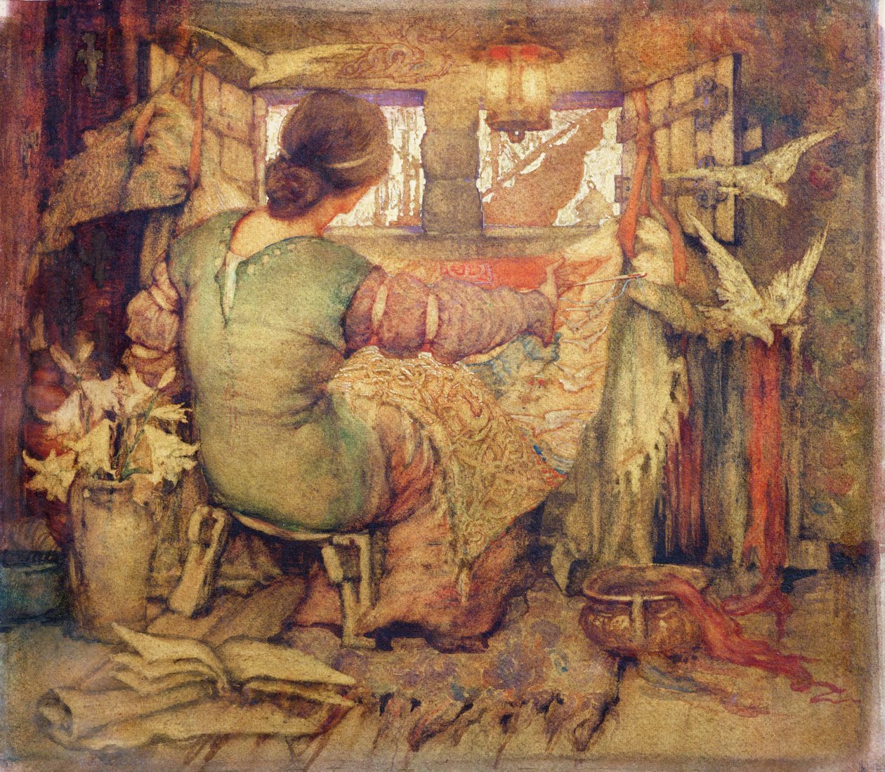 Penelope (akvarelli paperille) tekijältä Violet Brunton