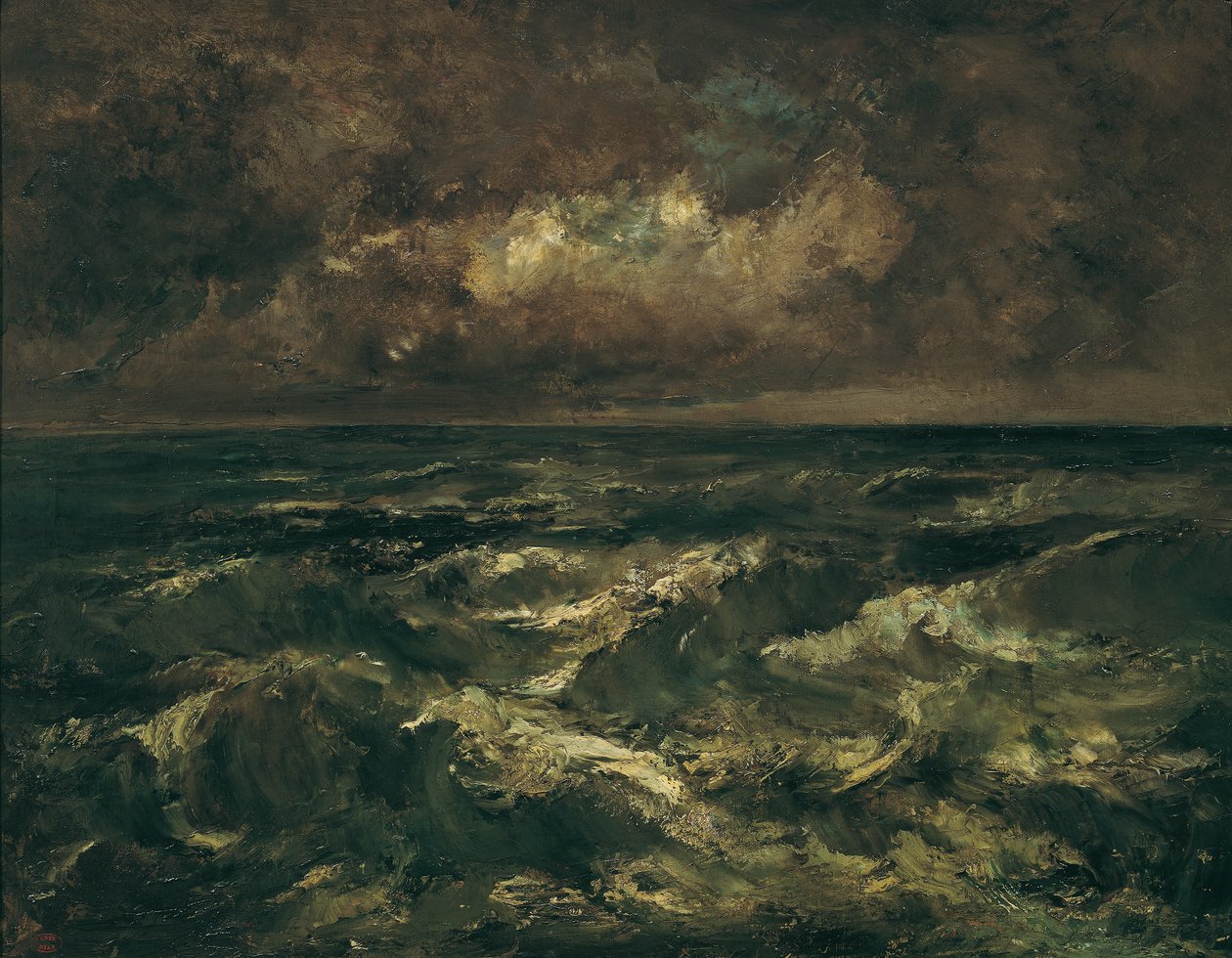 Stormy Seas (Rolling Seas) tekijältä Virgilio Narcisso Díaz de la Peña