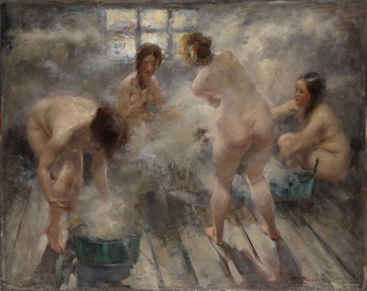 Venäläisessä banyassa, 1916 tekijältä Vitali Gavrilovich Tikhov