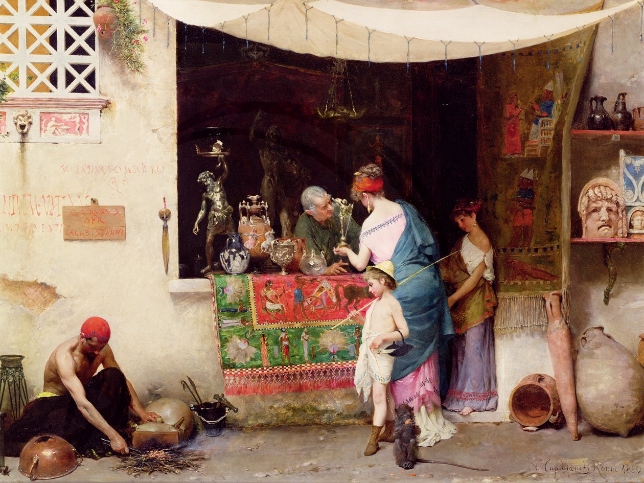 Antikvaarissa, 1880 tekijältä Vitorio Capobianchi