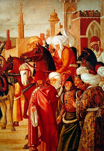 Yksityiskohta Pyhän Yrjön voitosta, 1501-07 tekijältä Vittore Carpaccio
