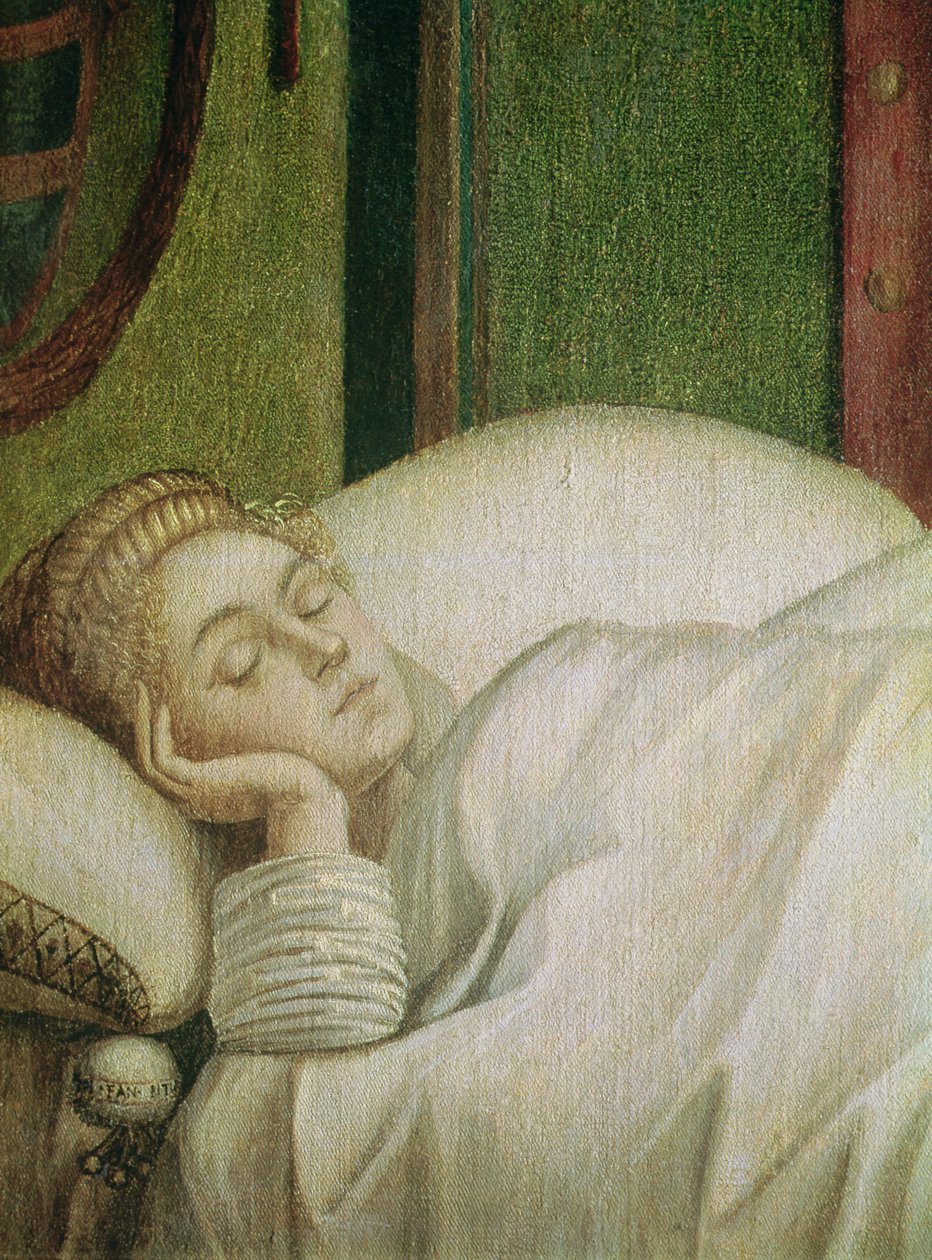 Unelma Pyhästä Ursulasta, 1495 (tempera kankaalle) (katso koko kuva kohdasta 686) tekijältä Vittore Carpaccio