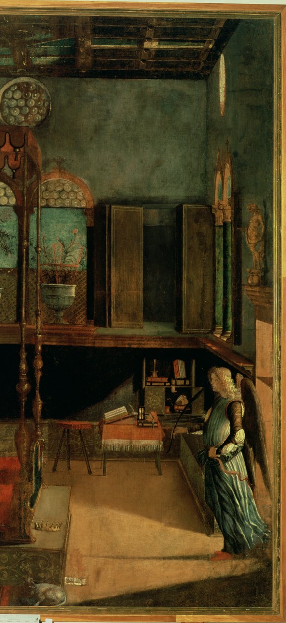 Unelma Pyhästä Ursulasta, 1495 tempera kankaalle, yksityiskohta 686 tekijältä Vittore Carpaccio