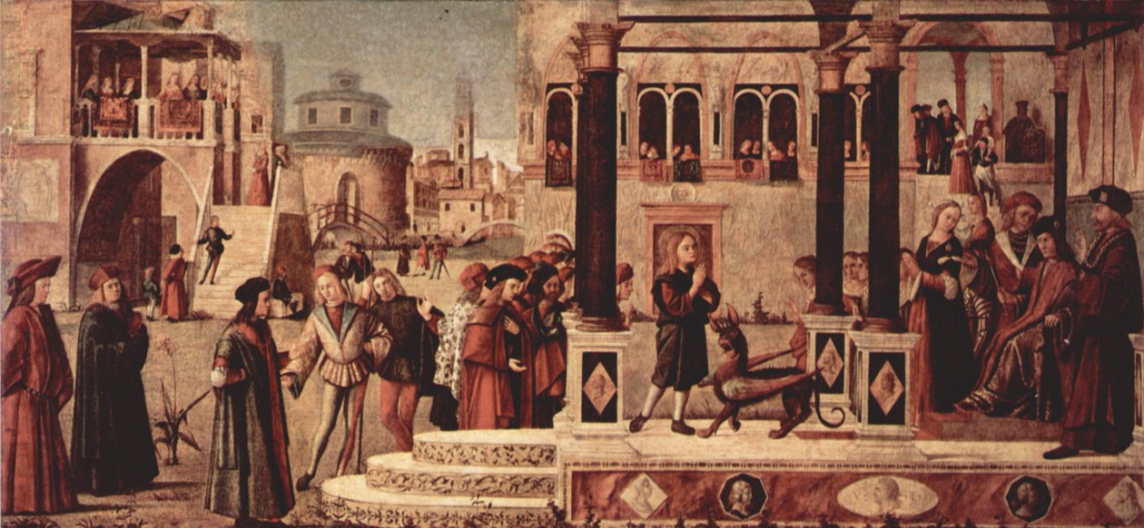 Gemäldezyklus der Kapelle der Scuola di San Giorgio degli Schiavoni tekijältä Vittore Carpaccio