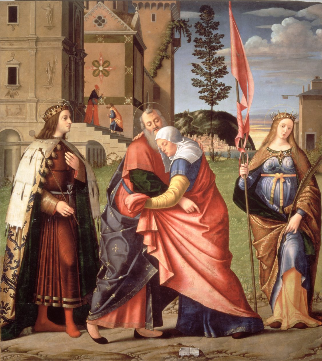 Tapaaminen Golden Gatessa pyhien kanssa, 1515 tekijältä Vittore Carpaccio