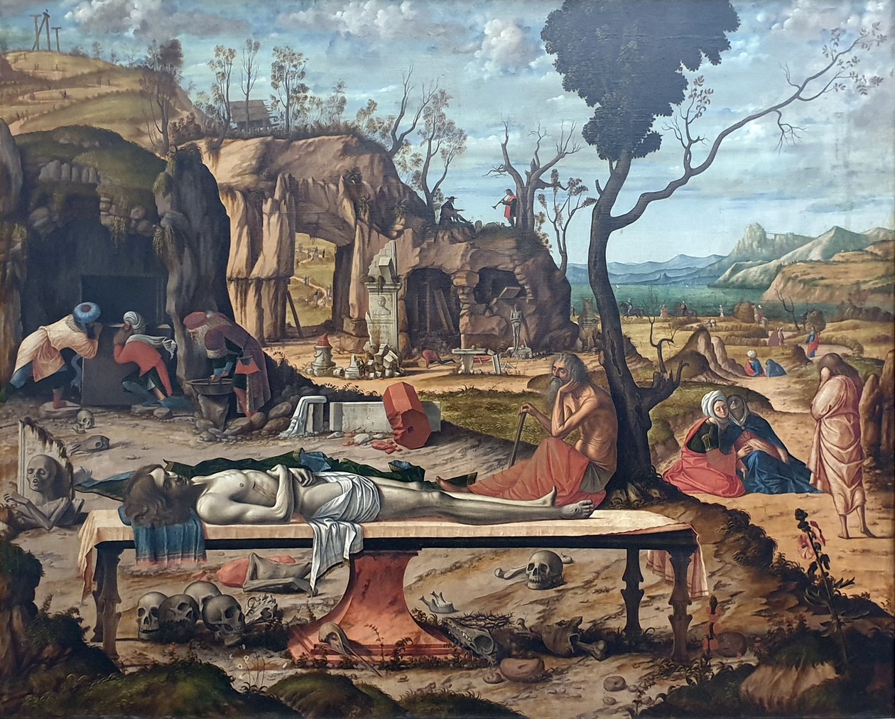 Saksa: Die Grabbereitung Christi Kristuksen haudan valmistelu tekijältä Vittore Carpaccio