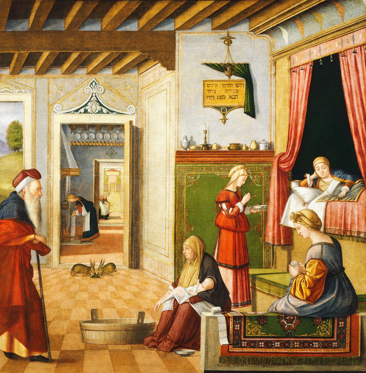 Neitsyt syntymä tekijältä Vittore Carpaccio
