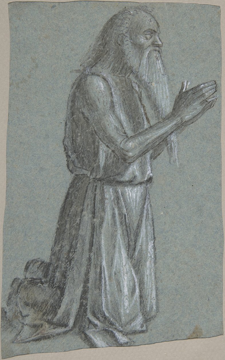 Saint Jerome recto, Sotilas keihään kanssa, 1460-1525. tekijältä Vittore Carpaccio
