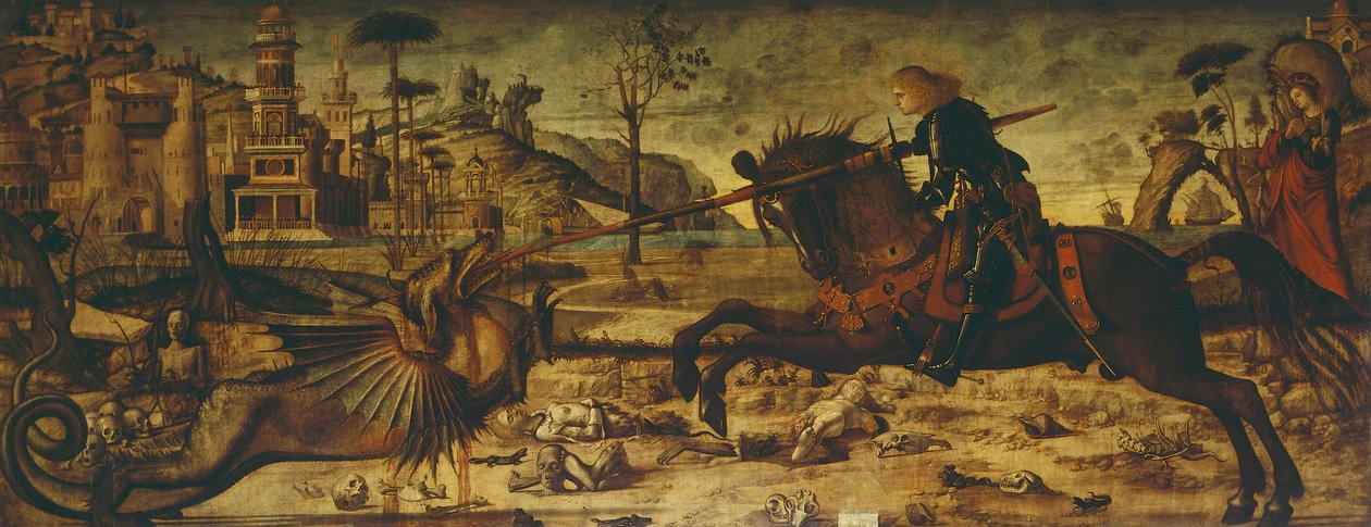 Pyhä Yrjö ja lohikäärme tekijältä Vittore Carpaccio