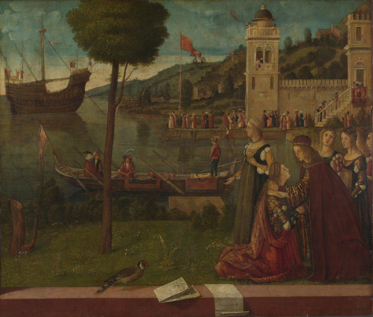 Ceyxin lähtö, n. 1502-1507 tekijältä Vittore Carpaccio