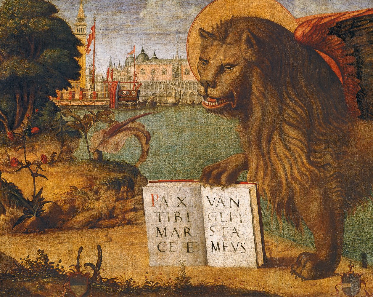 Pyhän Markuksen leijona, Vittore Carpaccio (noin 1465-1525 tai 1526) tekijältä Vittore Carpaccio