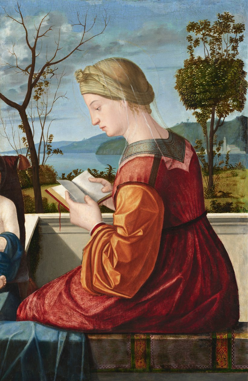 Neitsyt lukeminen tekijältä Vittore Carpaccio