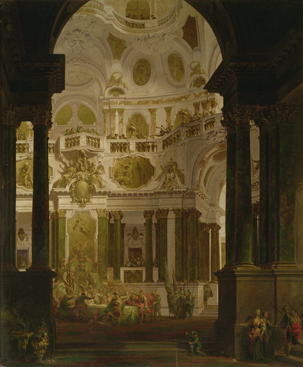 Belsaszarin juhla (tempera kankaalle) tekijältä Vittorio Maria Bigari