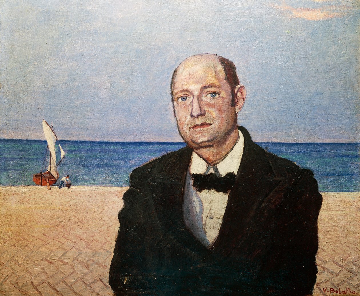 Umberto Saban muotokuva (Umberto Polin salanimi tekijältä Vittorio Bolaffio