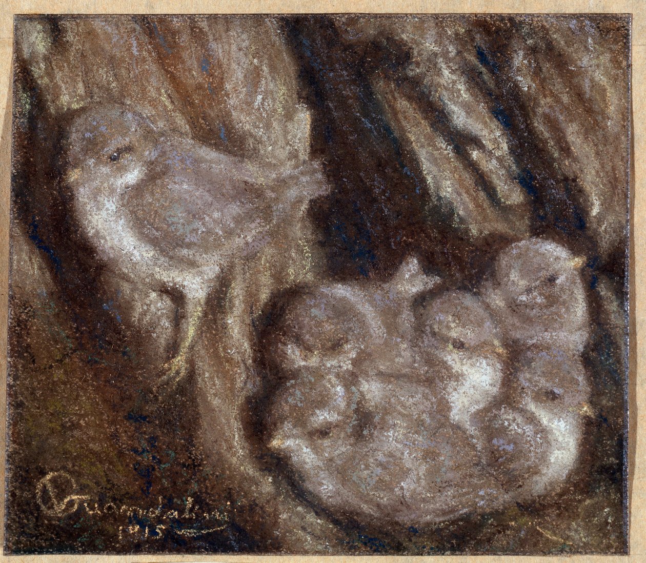 Vittorio Guandalinin La couvee Pastelli (1861-1923) tekijältä Vittorio Guandalini
