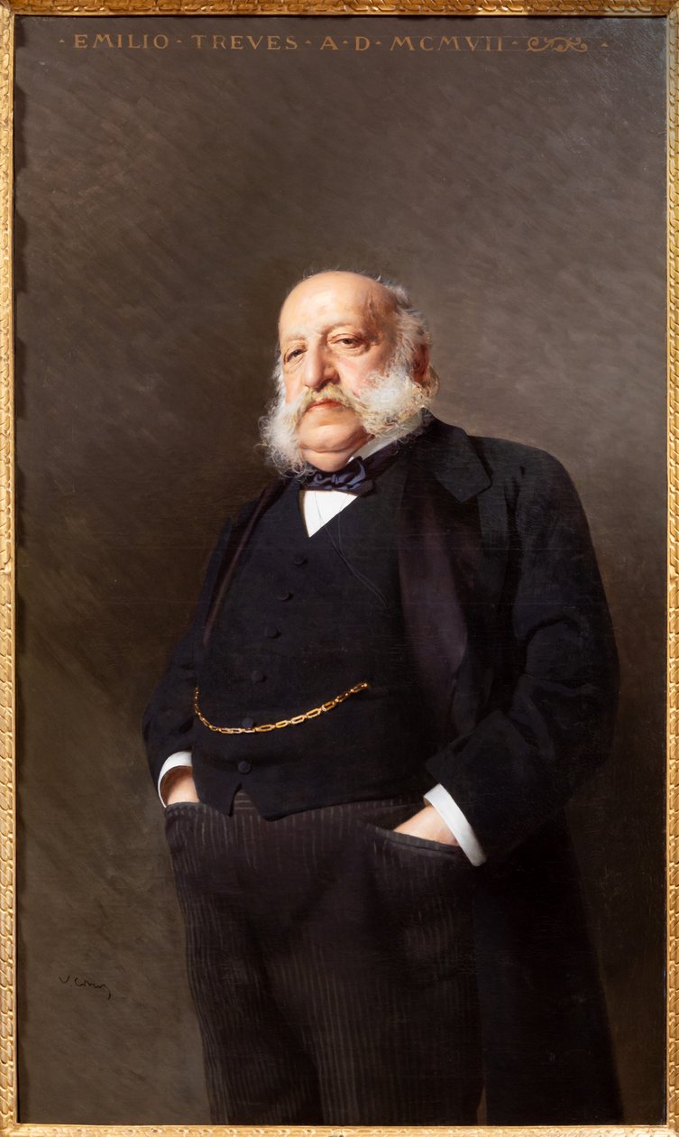 Fontanellato, Labirinto della Masone, Franco Maria Ricci Taidekokoelma: "Kustantajan Emilio Trevesin muotokuva" tekijältä Vittorio Matteo Corcos