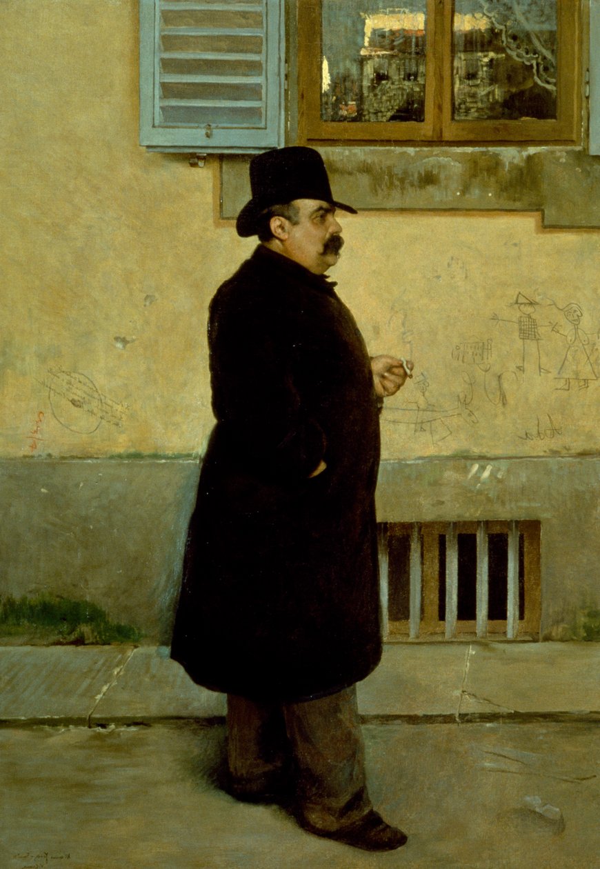 Vittorio Matteo Corcosin (1859-1933) muotokuva Yorickista, öljy kankaalle, 200x140 cm tekijältä Vittorio Matteo Corcos