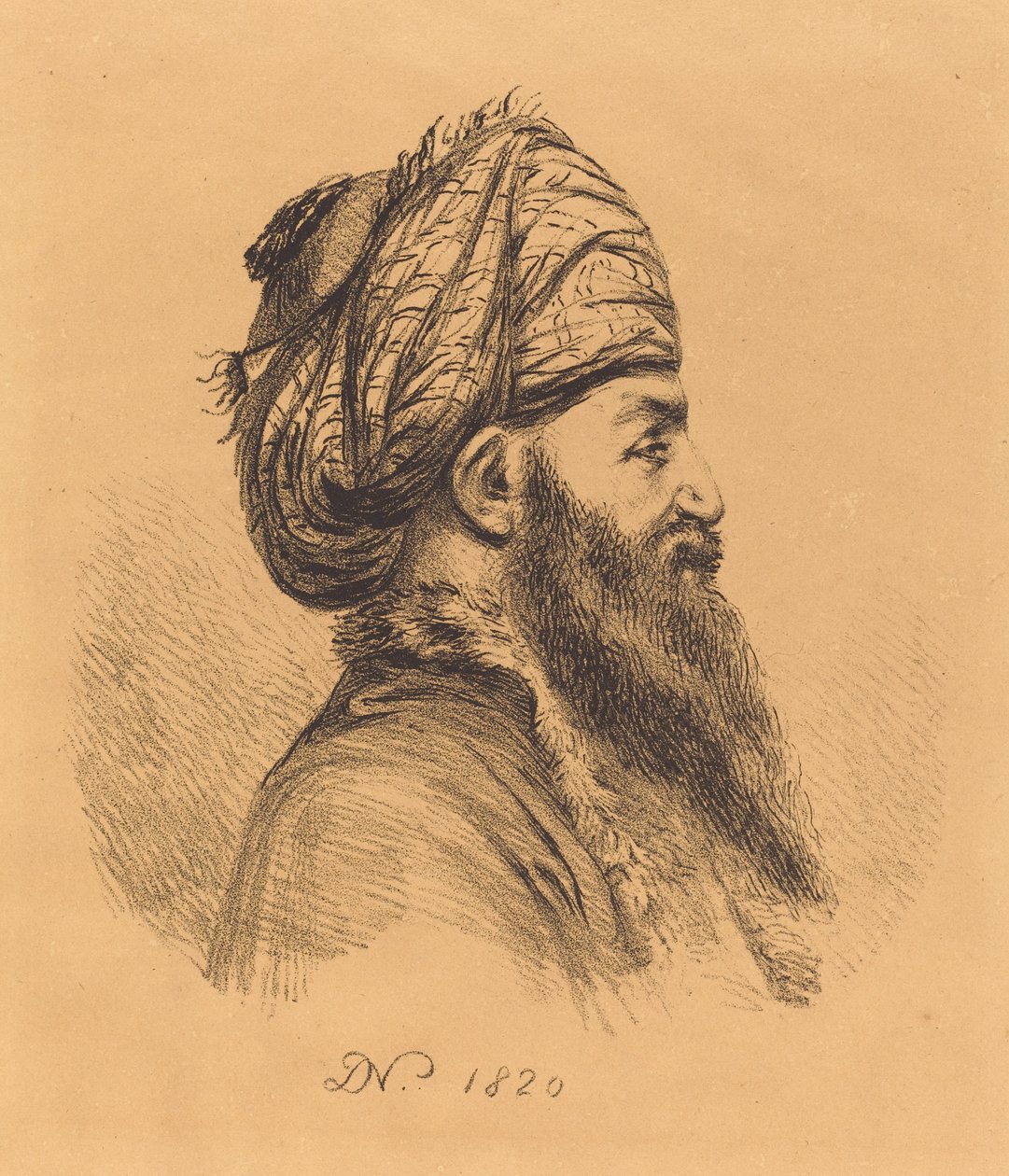 Profiilijohtaja Oriental in Turban tekijältä Vivant Denon