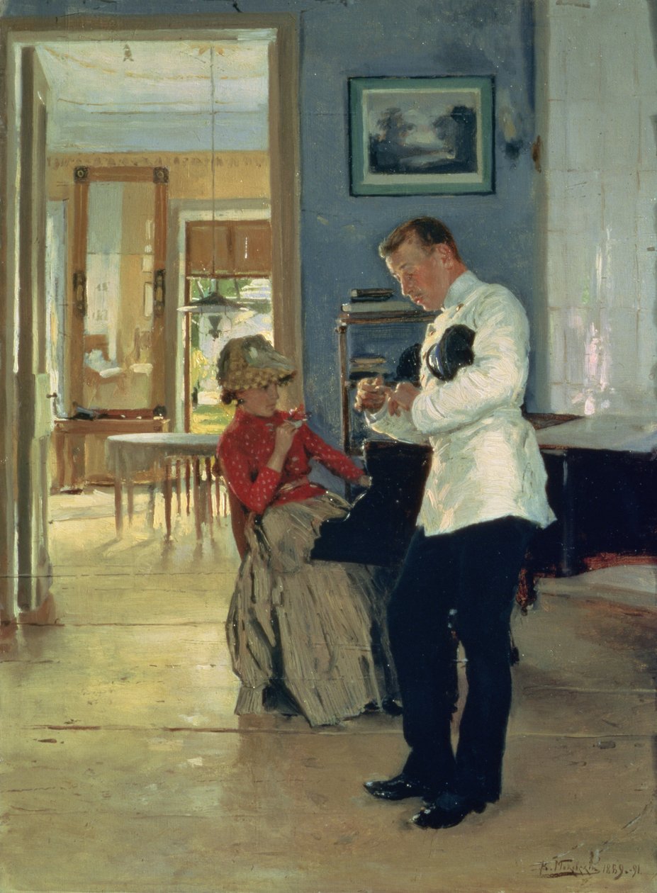 Rakkauden julistus, 1889-91 tekijältä Vladimir Egorovic Makovsky
