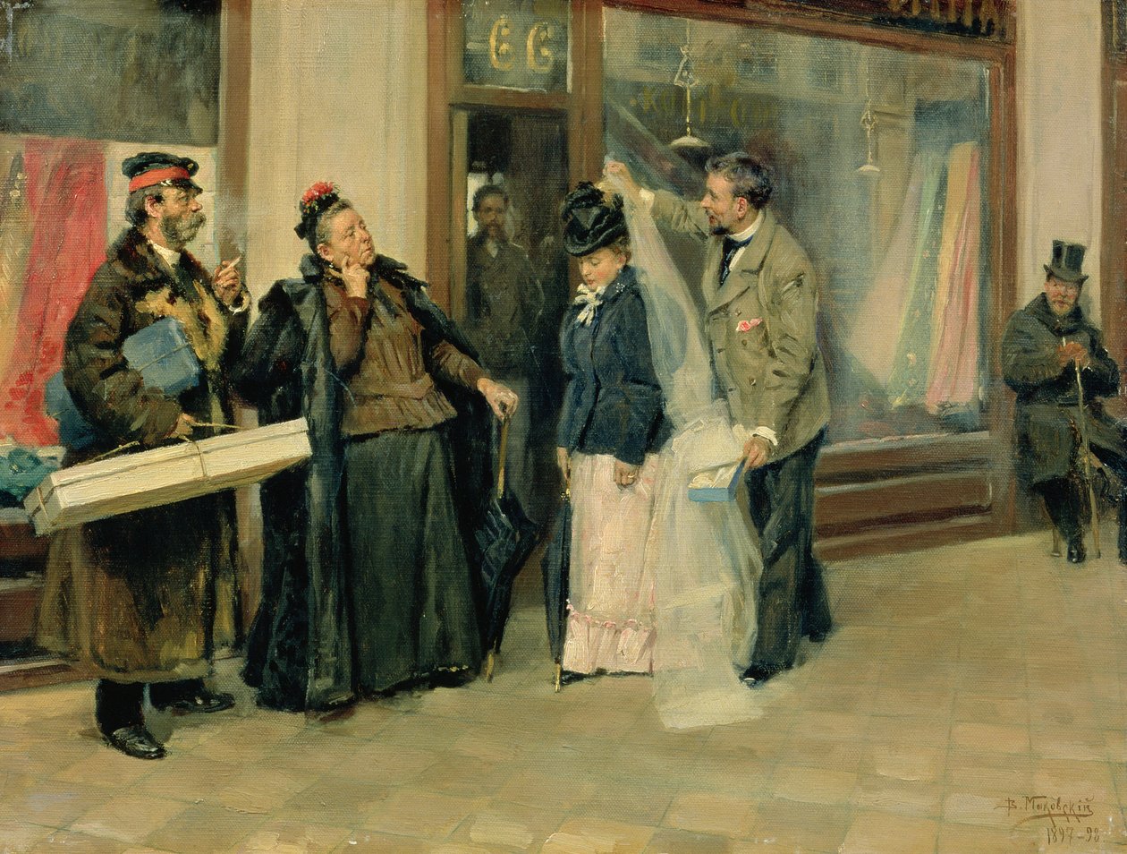 Häälahjojen valinta, 1897-98 tekijältä Vladimir Egorovic Makovsky
