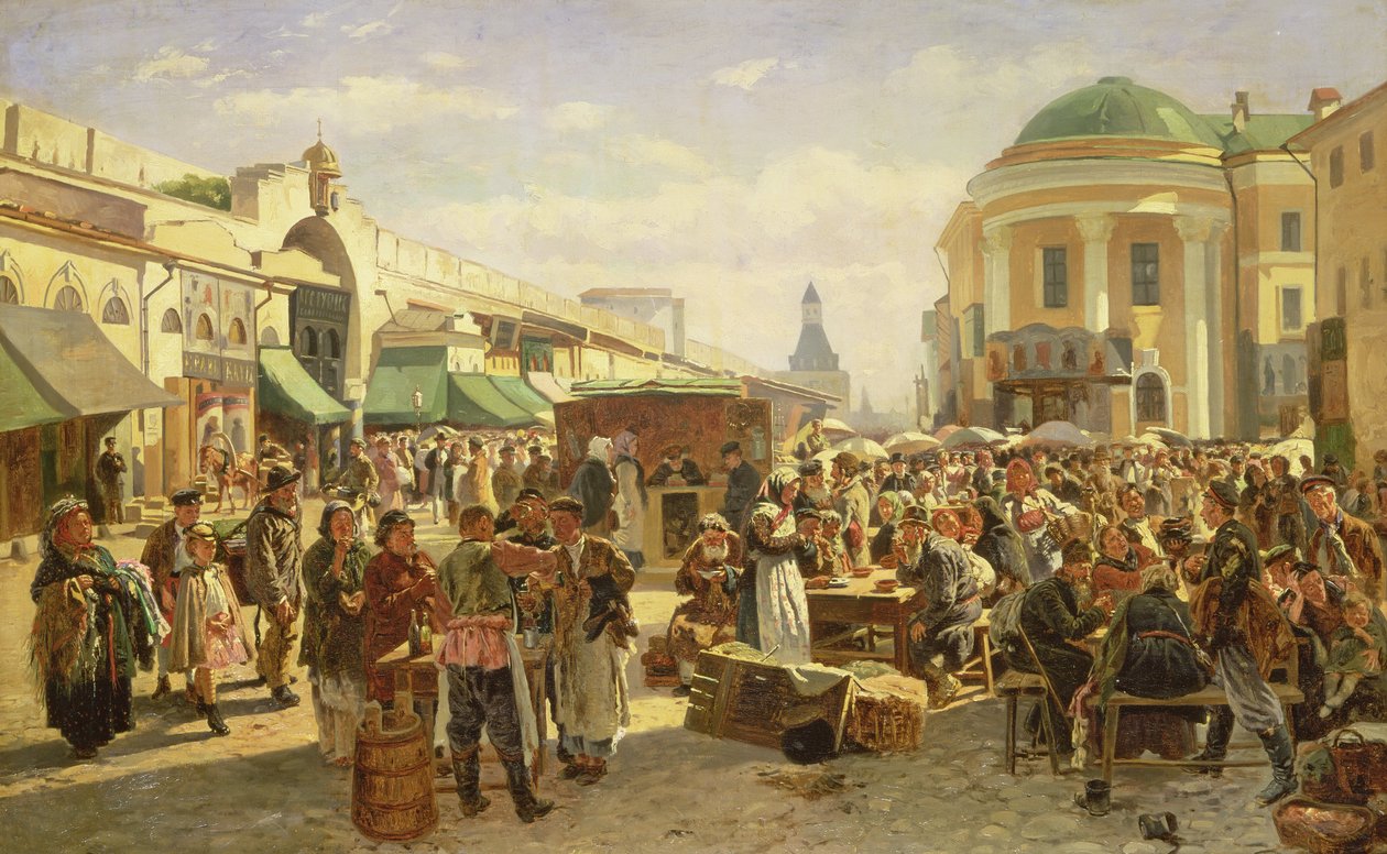 Kaupungin messut tekijältä Vladimir Egorovic Makovsky