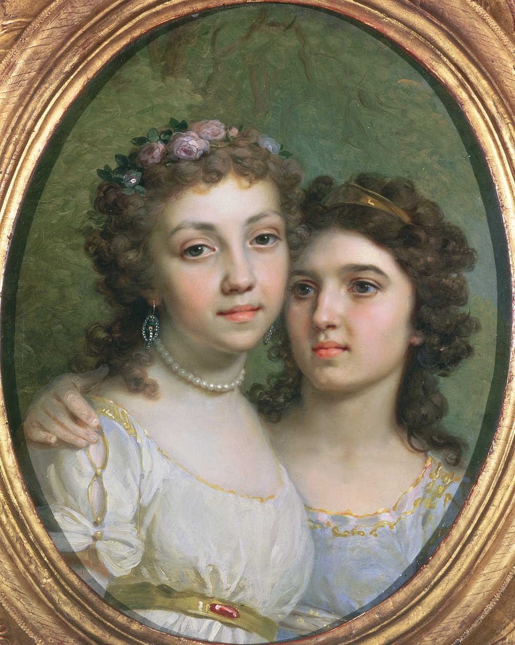 Lizanka ja Dashenka, 1784 tekijältä Vladimir Lukich Borovikovsky
