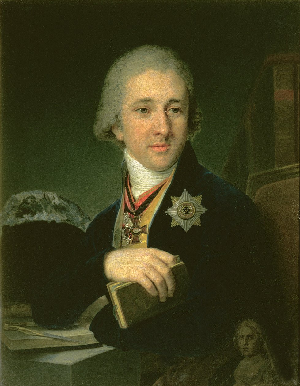 Muotokuva kirjailija Alexander Labsinista, 1816 tekijältä Vladimir Lukich Borovikovsky