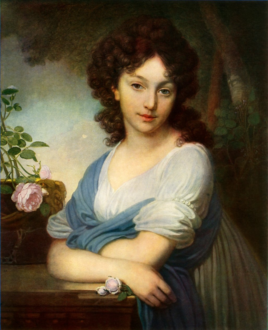 "Elena Aleksandrovna Naryshkinin muotokuva", 1799, 1965. tekijältä Vladimir Borovikovsky