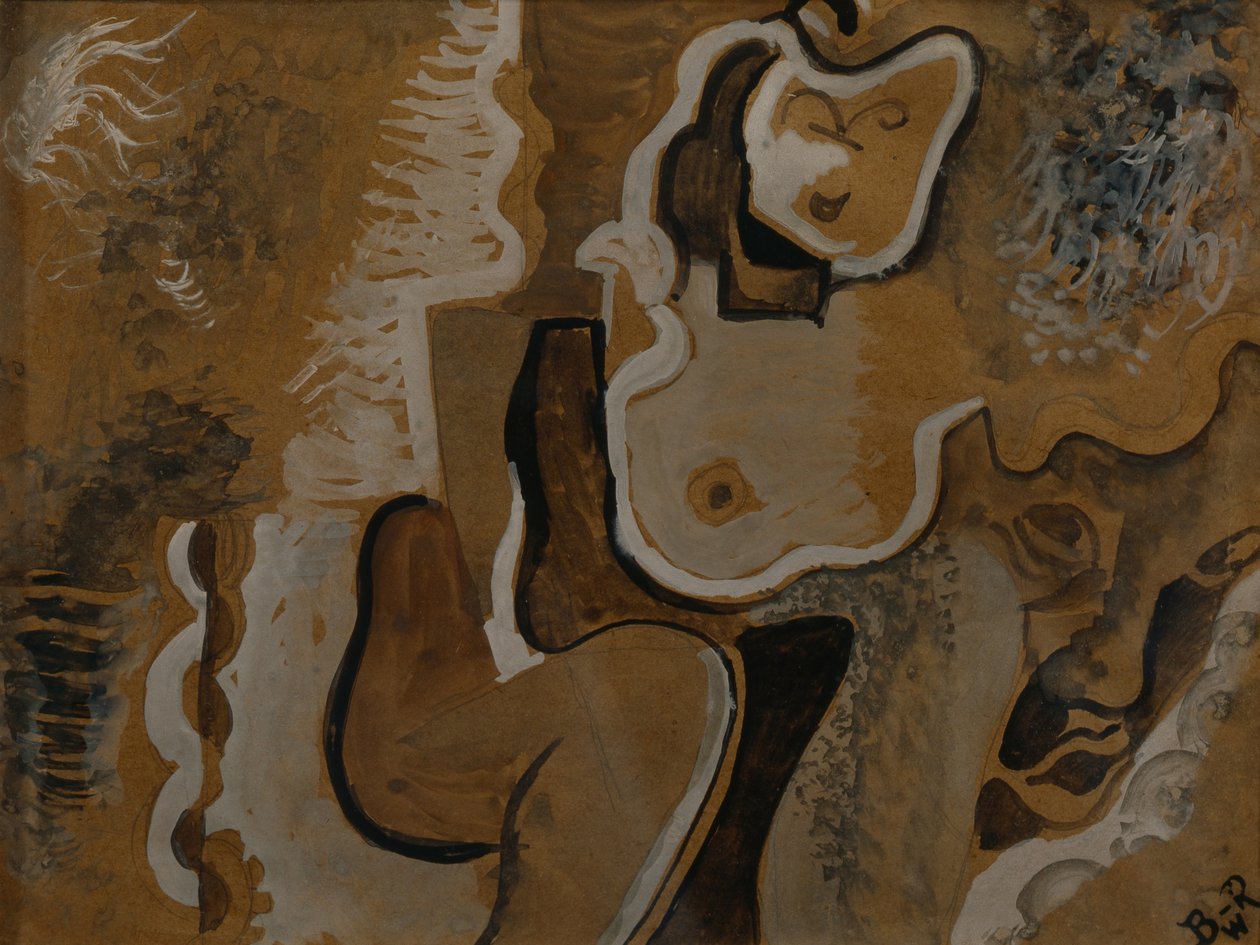 Abstrakti sävellys, c. 1913 tekijältä Daniel Vladimir Baranoff Rossine