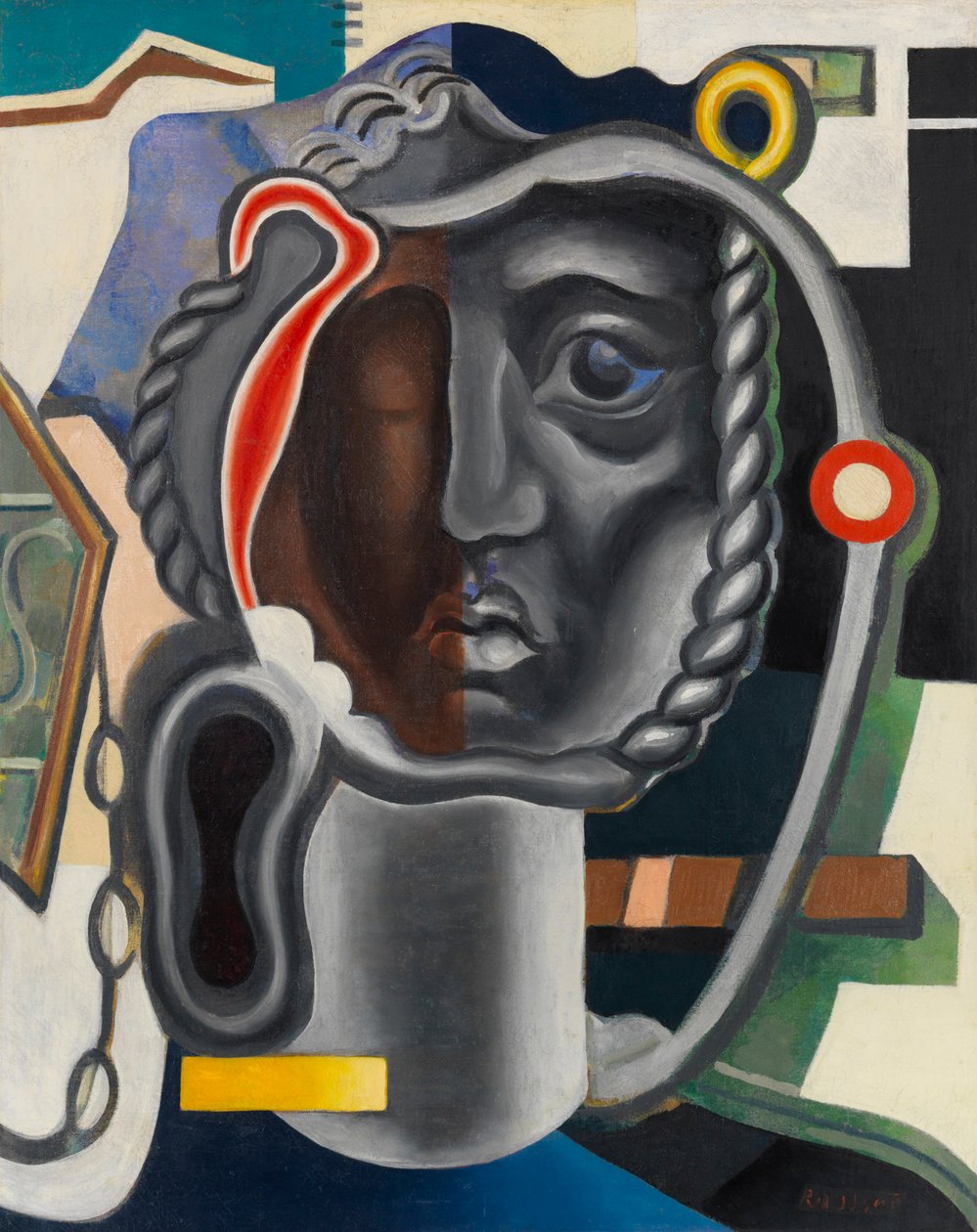 Mekaaninen pää Mekaaninen pää, n. 1925-1928. tekijältä Daniel Vladimir Baranoff Rossine