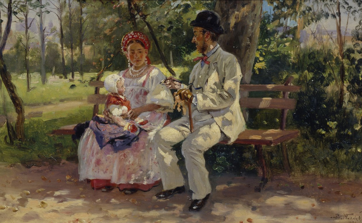 Boulevardilla, 1894 tekijältä Vladimir Egorovic Makovsky