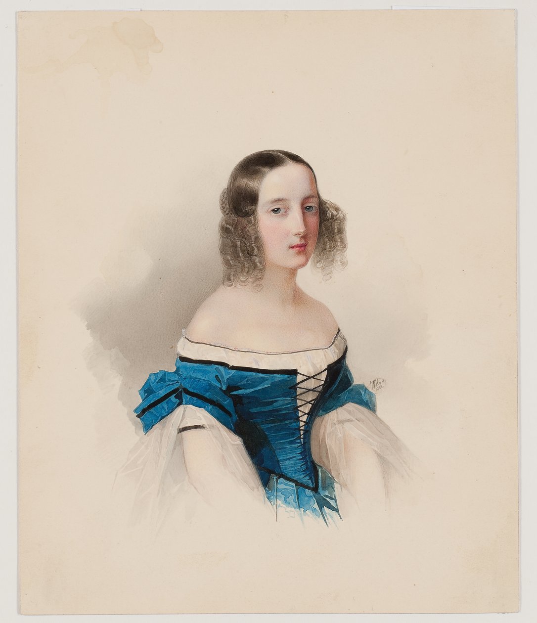 Suurherttuatar Maria Nikolaievnan muotokuva, 1838 tekijältä Vladimir Ivanovich Hau
