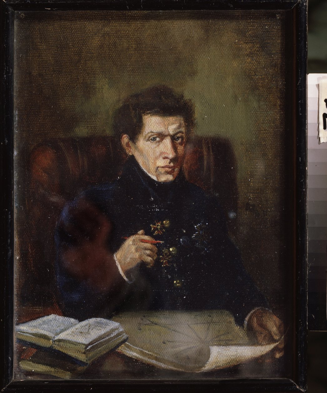 Matemaatikko Nikolai Lobatševsky (Lobatševski) (1792-1856) muotokuva. Maalaus Vladimir Yakovlevich Perelman (1892-1967), öljy kankaalle, noin 1940. 1900-luvun venäläistä taidetta, Neuvostoliiton taidetta. Udmurtin tasavallan taidemuseo, Ljevsk (Venäjä). tekijältä Vladimir Lochevski Perelman