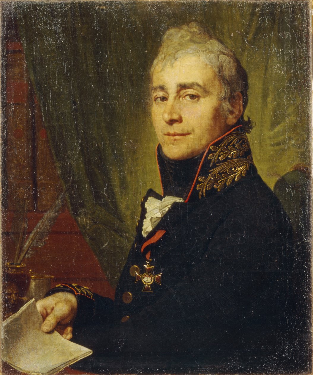 Aleksanteri Fedosejevitš Bestuzhevin muotokuva 1761-1810, 1806 tekijältä Vladimir Lukich Borovikovsky