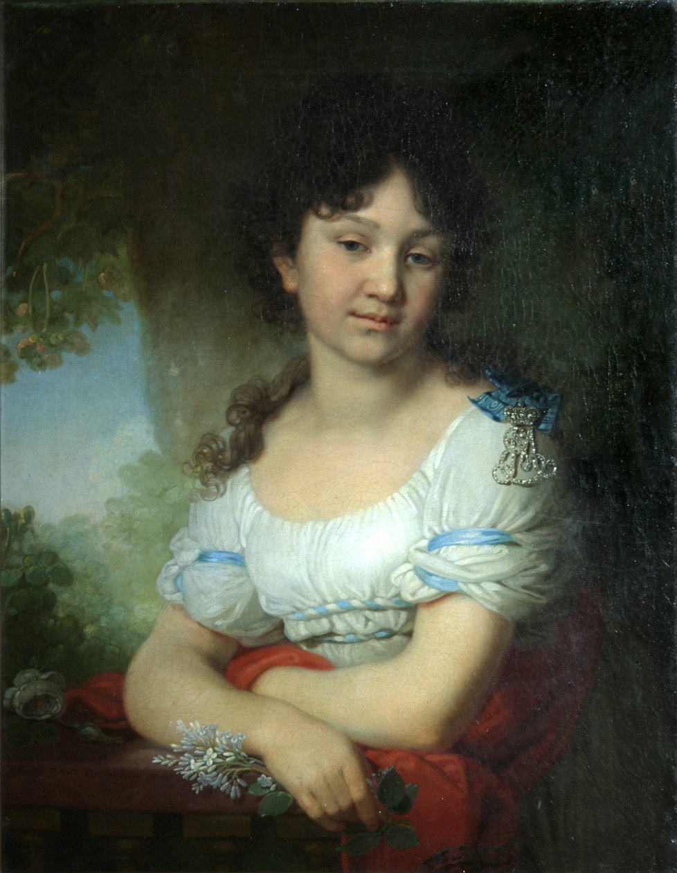 Kreivitär Maria Aleksejevna Orlova-Denisovan muotokuva, 1801 tekijältä Vladimir Lukich Borovikovsky