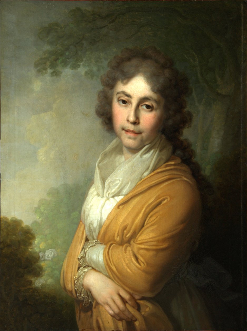 Kreivitär Natalia Ivanovna Kurakinan muotokuva, 1795 tekijältä Vladimir Lukich Borovikovsky