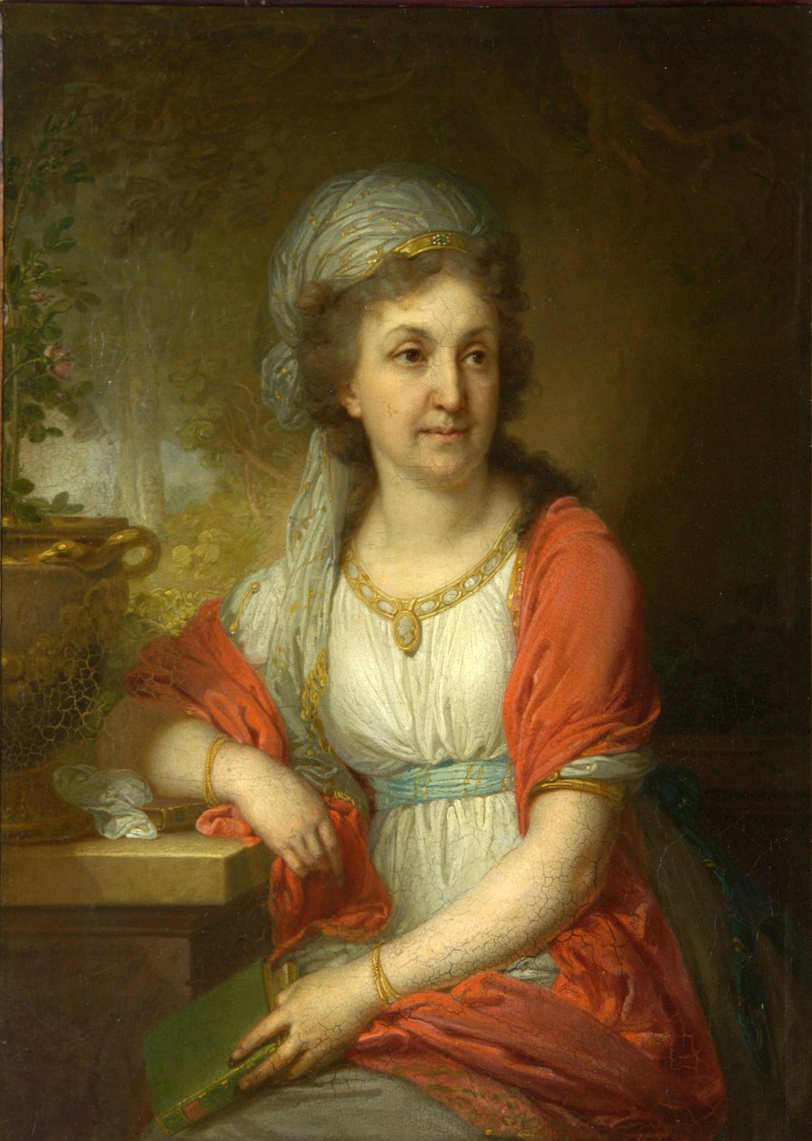 Muotokuva Contess Jekaterina Alekseevna Musina-Puškina, 1797 tekijältä Vladimir Lukich Borovikovsky