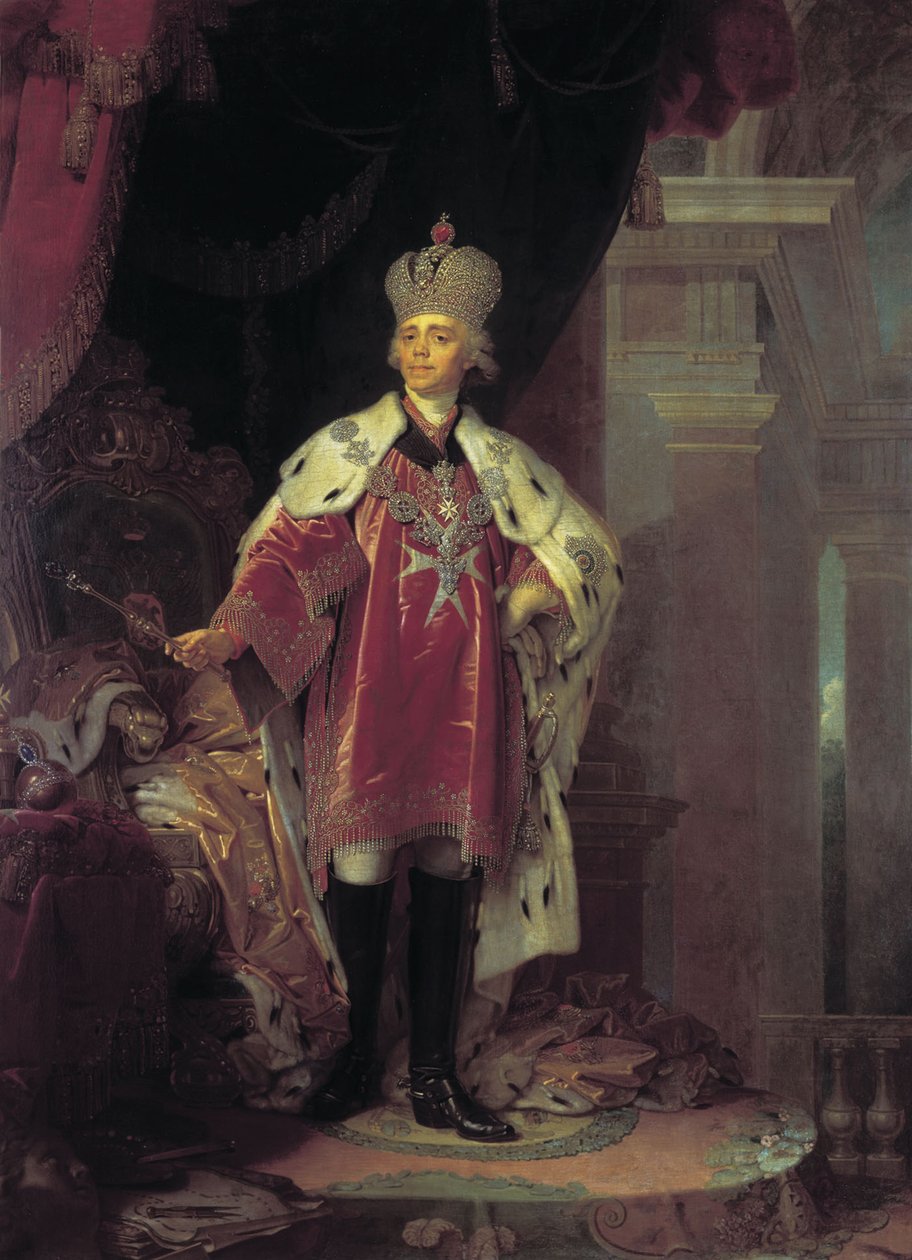Paavali I:n muotokuva, 1800 tekijältä Vladimir Lukich Borovikovsky